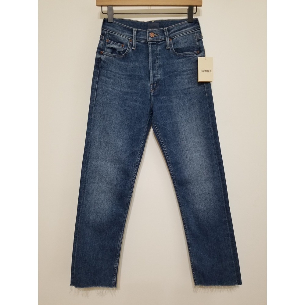 MOTHER The Tomcat Ankle Fray Jeans Lets Just Be Friends Straight NWT 27 $248
